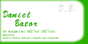 daniel bator business card